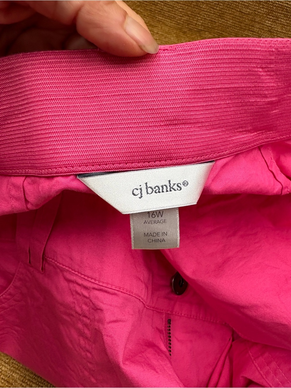 CJ Banks ladies size 16W Hot Pink Bermuda Shorts - Picture 9 of 9